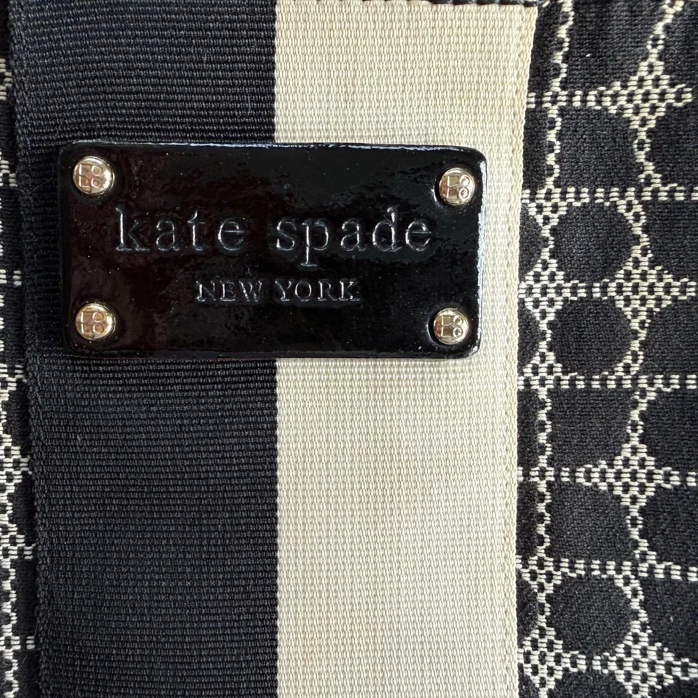 Kate Spade Patterned Hobo / Shoulder Bag with Stripes